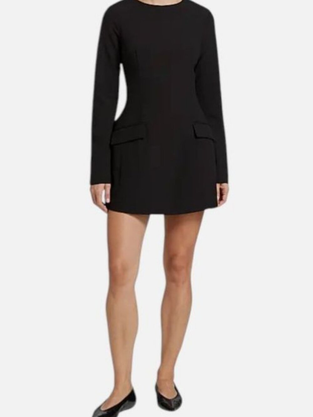 NICHOLAS Women's BlackThessaly Long-Sleeve Minidress Size 4